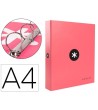 CARPETA 4 ANILLAS 40 MM MIXTAS LIDERPAPEL ANTARTIK A4 FORRADA COLOR...