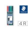ROTULADOR STAEDTLER LUMOCOLOR RETROPROYECCION PUNTA DE FIBRA PERMAN...