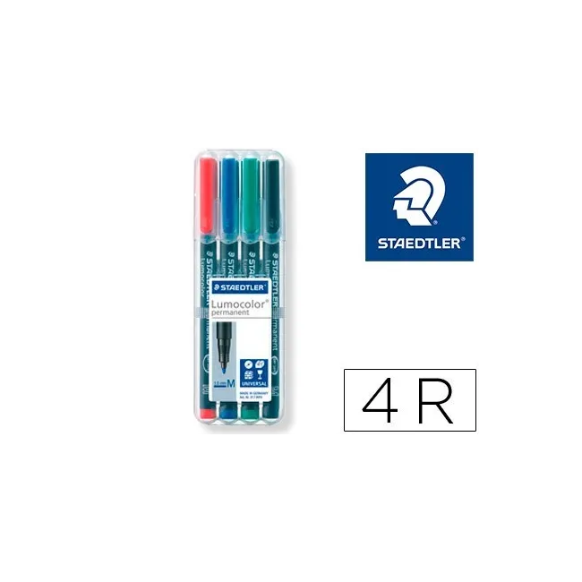 ROTULADOR STAEDTLER LUMOCOLOR RETROPROYECCION PUNTA DE FIBRA PERMAN...