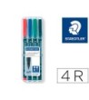 ROTULADOR STAEDTLER LUMOCOLOR RETROPROYECCION PUNTA DE FIBRA PERMAN...
