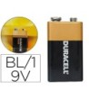 PILA DURACELL ALCALINA PLUS 9 VOLT BLISTER CON 1 PILA