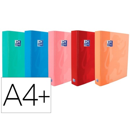 CARPETA DE ANILLAS OXFORD SCHOOL DIN A4+ TAPA EXTRADURA 4 ANILLAS 4...