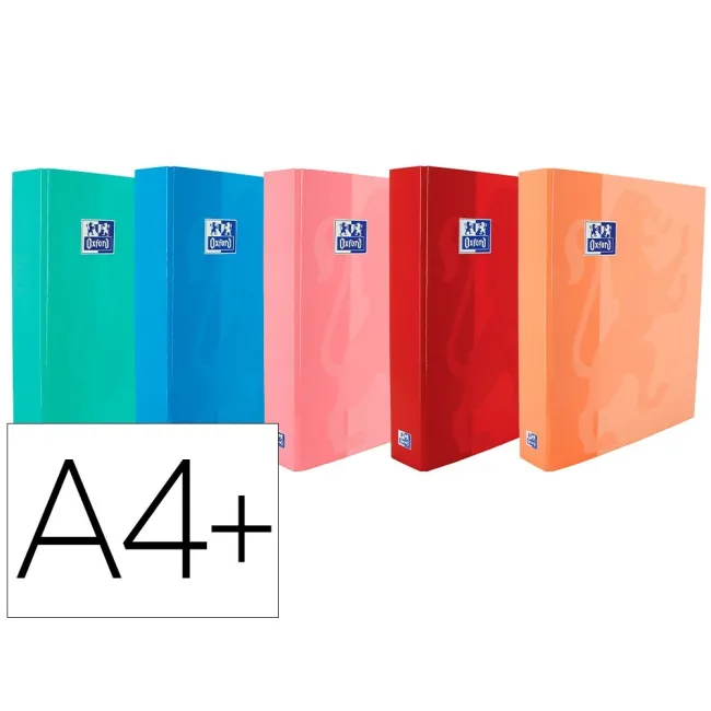 CARPETA DE ANILLAS OXFORD SCHOOL DIN A4+ TAPA EXTRADURA 4 ANILLAS 4...
