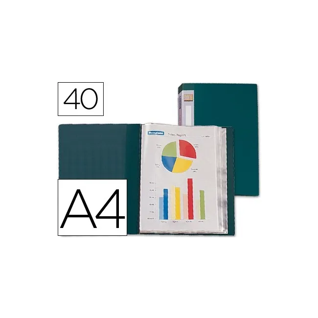 CARPETA LIDERPAPEL PERSONALIZA 31723 40 FUNDAS POLIPROPILENO DIN A4...