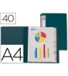 CARPETA LIDERPAPEL PERSONALIZA 31723 40 FUNDAS POLIPROPILENO DIN A4...