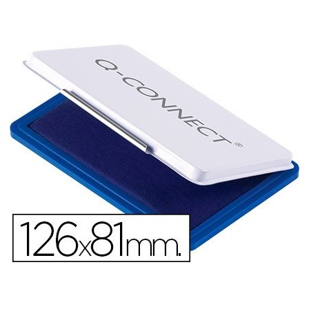 TAMPON Q-CONNECT N.1 126X81 MM AZUL