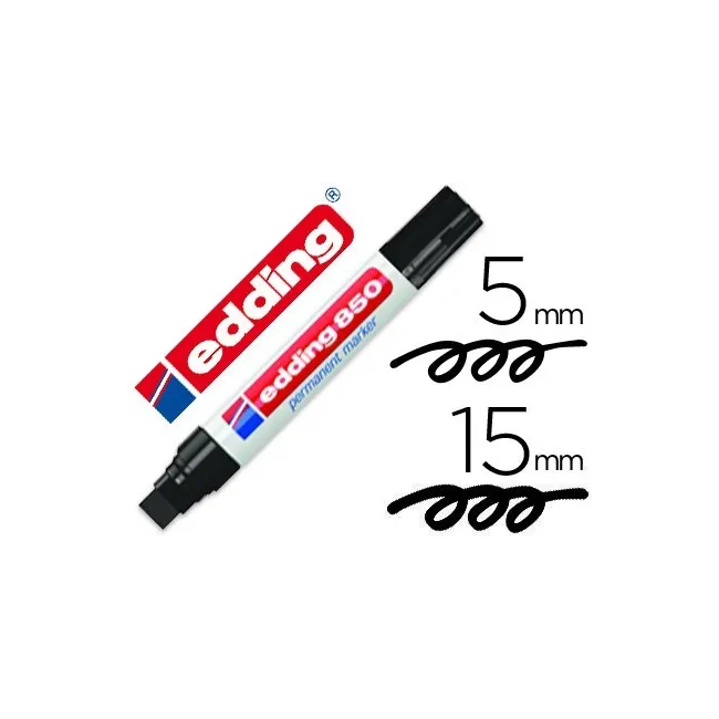 ROTULADOR EDDING MARCADOR PERMANENTE 850 NEGRO PUNTA BISELADA 5-15 MM