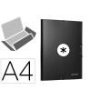CARPETA LIDERPAPEL ANTARTIK GOMAS A4 3 SOLAPAS CARTON FORRADO COLOR...