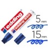 ROTULADOR EDDING MARCADOR PERMANENTE 850 AZUL PUNTA BISELADA 5-15 M...