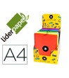 CARPETA LIDERPAPEL ANTARTIK GOMAS A4 3 SOLAPAS CARTON FORRADO COLOR...