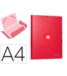 CARPETA LIDERPAPEL ANTARTIK GOMAS A4 3 SOLAPAS CARTON FORRADO COLOR...