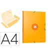 CARPETA LIDERPAPEL ANTARTIK GOMAS A4 3 SOLAPAS CARTON FORRADO COLOR...