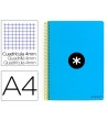 CUADERNO ESPIRAL LIDERPAPEL A4 ANTARTIK TAPA DURA 80H 100GR CUADRO ...
