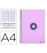 CUADERNO ESPIRAL LIDERPAPEL A4 ANTARTIK TAPA DURA 80H 100GR CUADRO ...