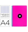 CUADERNO ESPIRAL LIDERPAPEL A4 ANTARTIK TAPA DURA 80H 100GR CUADRO ...
