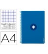 CUADERNO ESPIRAL LIDERPAPEL A4 ANTARTIK TAPA DURA 80H 100GR CUADRO ...