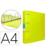 CARPETA LIDERPAPEL 4 ANILLAS MIXTAS 40 MM POLIPROPILENO DIN A4 AMAR...