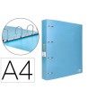 CARPETA LIDERPAPEL 4 ANILLAS MIXTAS 40 MM POLIPROPILENO DIN A4 CELE...