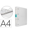 CARPETA LIDERPAPEL 4 ANILLAS MIXTAS 40 MM POLIPROPILENO DIN A4 TRAN...