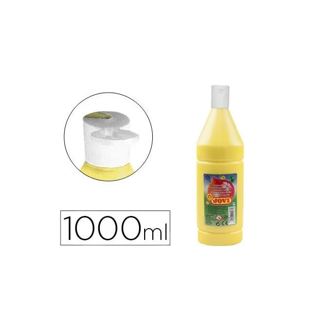 TEMPERA LIQUIDA JOVI ESCOLAR 1000 ML AMARILLO CLARO
