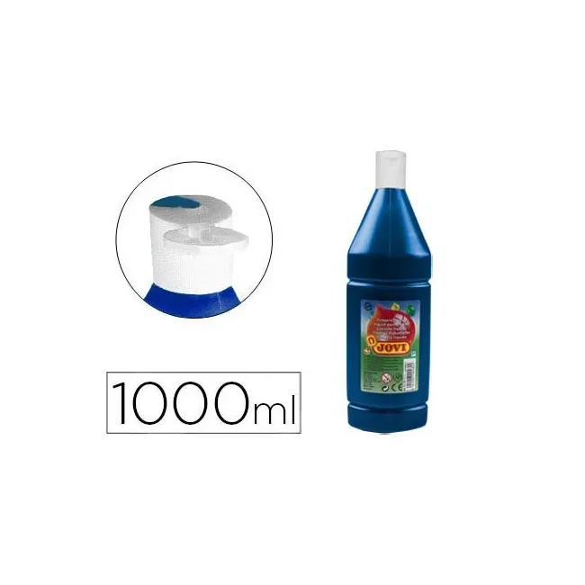 TEMPERA LIQUIDA JOVI ESCOLAR 1000 ML AZUL ULTRAMAR