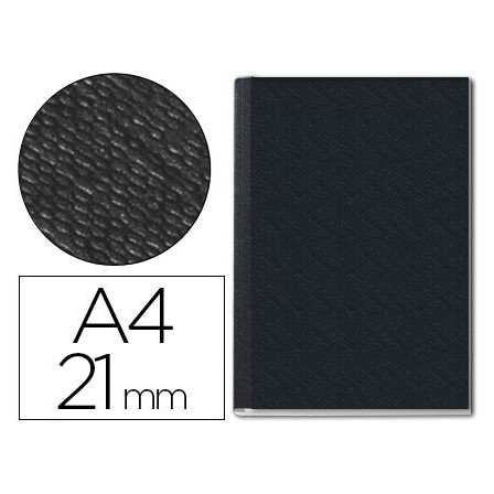 TAPA DE ENCUADERNACION CHANNEL RIGIDA 73950095 NEGRO LOMO 21 MM CAP...