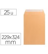 SOBRE LIDERPAPEL BOLSA N 7 KRAFT DIN C4 229X324 MM TIRA DE SILICONA...