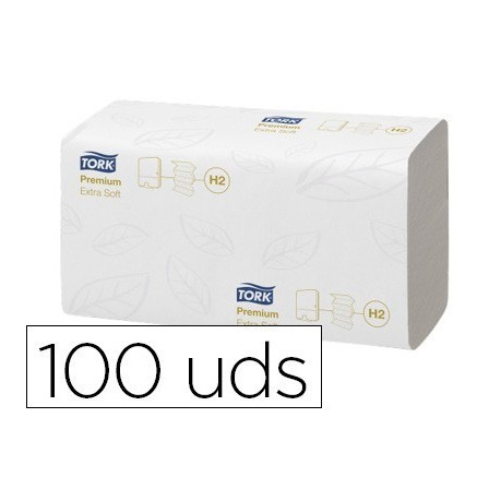 TOALLA SECAMANOS TORK XPRESS EXTRASUAVE ENGARZADA 2 CAPAS 34X21,2 C...