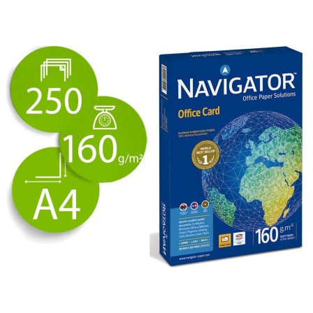 PAPEL FOTOCOPIADORA NAVIGATOR DIN A4 160 GRAMOS PAPEL MULTIUSO INK-...