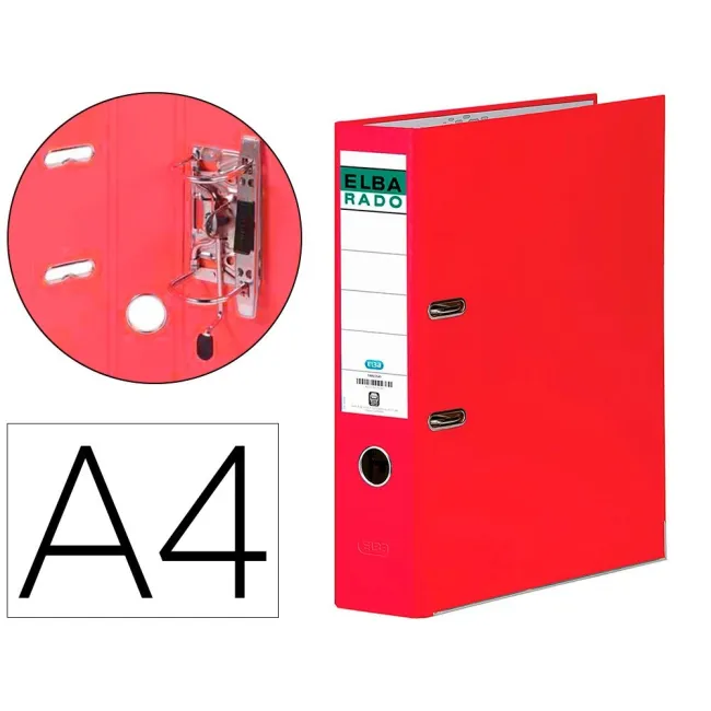 ARCHIVADOR DE PALANCA ELBA CHIC CARTON FORRADO PVC CON RADO DIN A4 ...