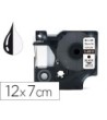 CINTA Q-CONNECT 1000 NEGRO-BLANCO 12MM X 7MT D1
