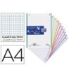 RECAMBIO COLOR OXFORD DIN A4 160 HOJAS 90 GR OPTIK PAPER CUADRO 5 M...