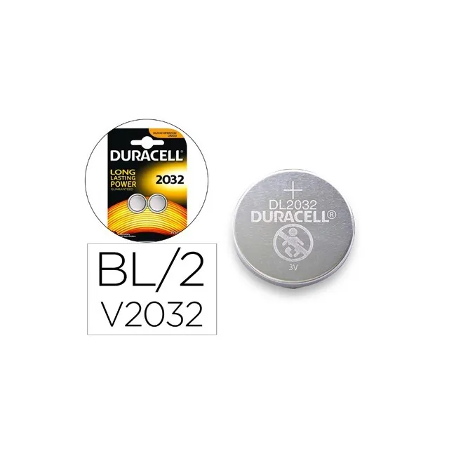 PILA DURACELL ALCALINA BOTON CR2032 BLISTER 2 UNIDADES