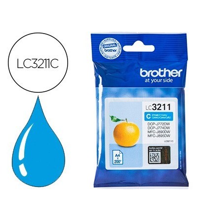 INK-JET BROTHER LC3211C DCP-J572 / DCP-J772 / DCP-J774 / MFC-J890 /...