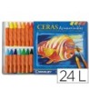 LAPICES DE CERA MASAT ACUARELABLE CAJA DE 24 UNIDADES COLORES SURTIDOS