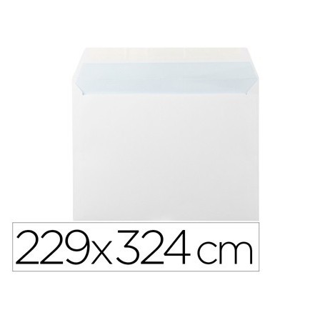 SOBRE LIDERPAPEL N 14 BLANCO DIN C4 229X324 MM TIRA DE SILICONA PAQ...