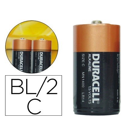 PILA DURACELL ALCALINA PLUS C BLISTER CON 2 PILAS