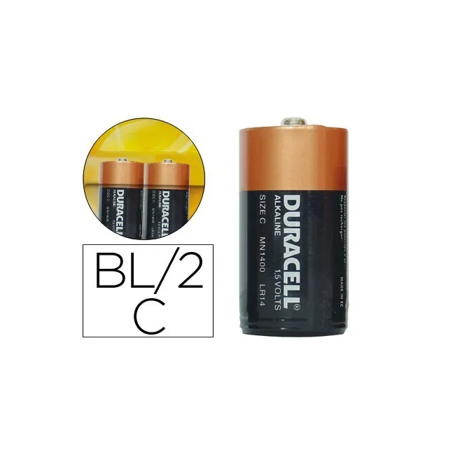 PILA DURACELL ALCALINA PLUS C BLISTER CON 2 PILAS