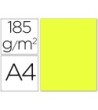 CARTULINA GUARRO DIN A4 AMARILLO LIMON 185 GR PAQUETE 50 H