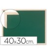 PIZARRA VERDE Q-CONNECT MARCO DE MADERA 40X30 CM SIN REPISA