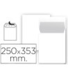 SOBRE LIDERPAPEL BOLSA N 10 BLANCO FOLIO PROLONGADO 250X353 MM TIRA...