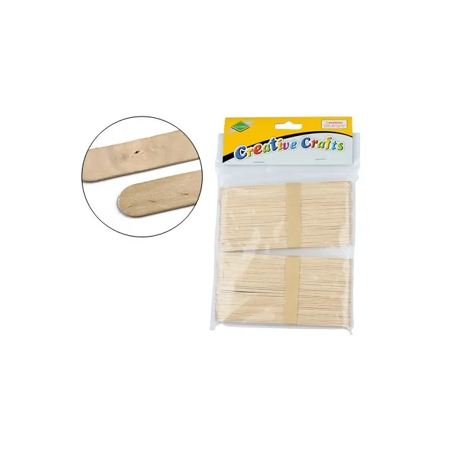 PALILLO PARA MANUALIDADES MADERA COLOR NATURAL 15 X 2 CMBOLSA DE 10...
