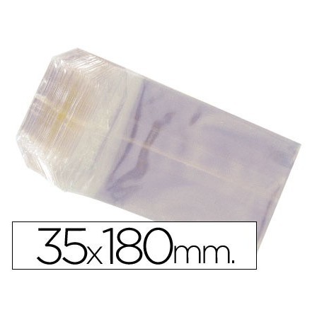 BOLSAS CELOFAN 35X180 MM -PAQUETE 100