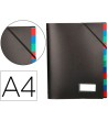 CARPETA LIDERPAPEL CLASIFICADORA POLIPROPILENO DIN A4 NEGRA -PORTAF...