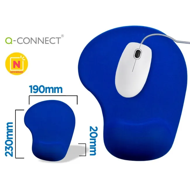ALFOMBRILLA PARA RATON Q-CONNECT REPOSAMUÑECAS DE GEL COLOR AZUL 19...