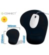 ALFOMBRILLA PARA RATON Q-CONNECT REPOSAMUÑECAS DE GEL COLOR NEGRO 1...