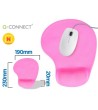 ALFOMBRILLA PARA RATON Q-CONNECT REPOSAMUÑECAS DE GEL COLOR ROSA 19...