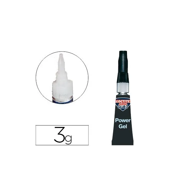 PEGAMENTO LOCTITE POWER GEL 3GR ADHESIVO INSTANTANEO UNIDAD