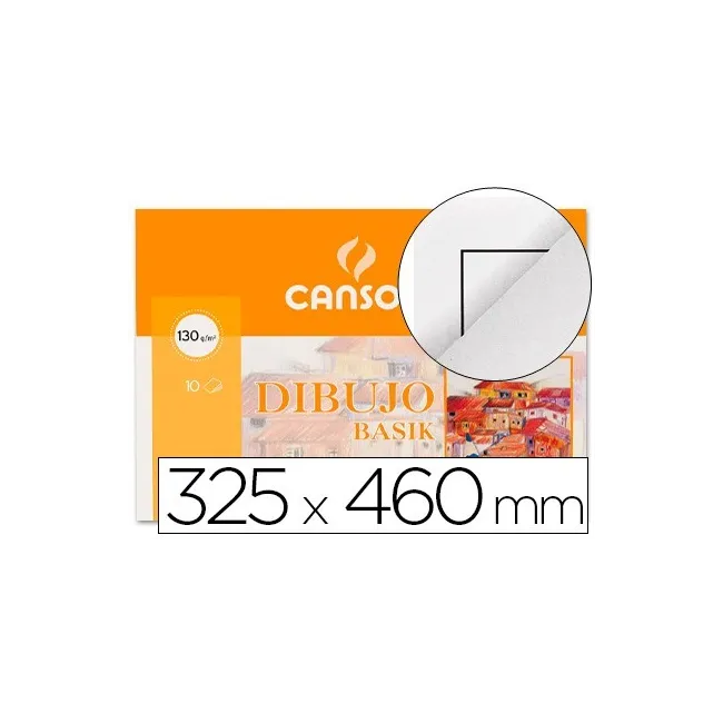 PAPEL DIBUJO BASIK DIN A3 + 32,5X 46,0 CMS CON RECUADRO EN MINIPACK...