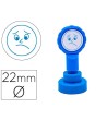 SELLO ARTLINE EMOTICONO DISGUSTO COLOR AZUL 22 MM DIAMETRO